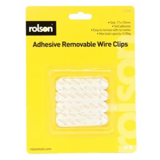 61336 Rolson Adhesive Removeable Wire Clips