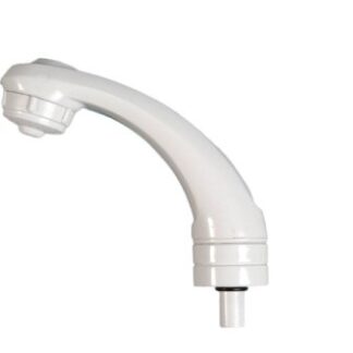 AS5020 White Elegance Short Outlet with On/Off Shower Rose head