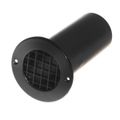 75 MM Diameter Extra Long Tail Round Vent (Black)