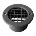75MM Mesh Floor Vent Black