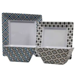 Via Mondo Carrie Malta 12 Piece Melamine Dinner Set
