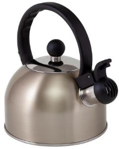 1 LITRE SOFT GOLD STAINLESS STEEL WHISTLING KETTLE 095055SG