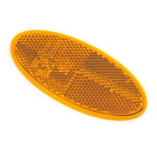 R460 - AMBER Reflector Oval Self-Adhesive