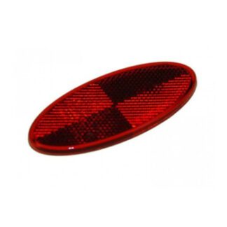 RED REFLECTOR OVAL SELF ADHESIVE  R461