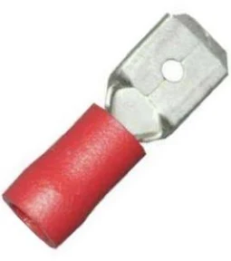 W4 PUSHON TERMINAL Male 6.35 RED pack of 3 A0018731
