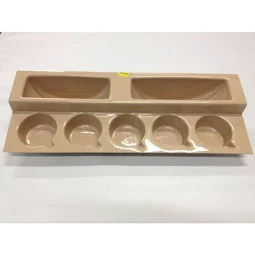Stepped Cup and Plate Rack Beige
