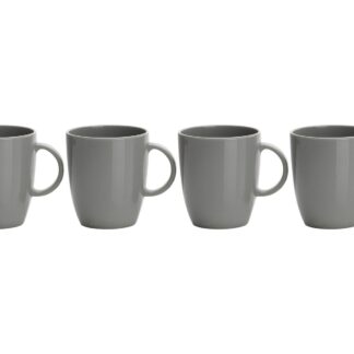 Flamefield Non Slip Melamine Mugs Cool Grey