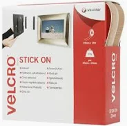 VELCRO STICK ON 20mm beige (per mtr) A0016966