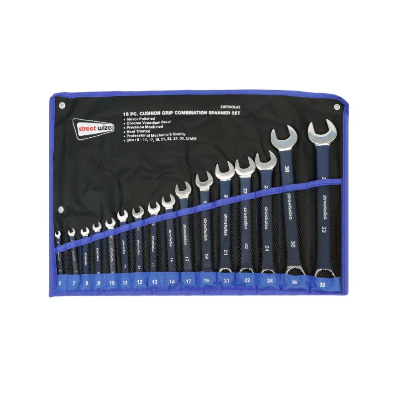 16 piece cushion grip combination spanner set SWTOOL63