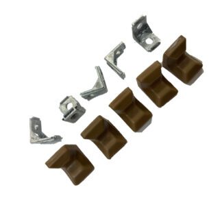 Beige Zinc Diecast Bracket c/w Cover (Pack of 5) 1315