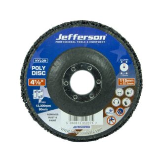jefferson black poly disc 115mm x 22mm (per iteam)  JEFD50PRO