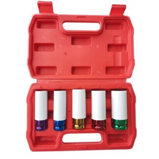 jefferson 5 piece 1/2" alloy wheel impact socket set JEFISOC05A-12