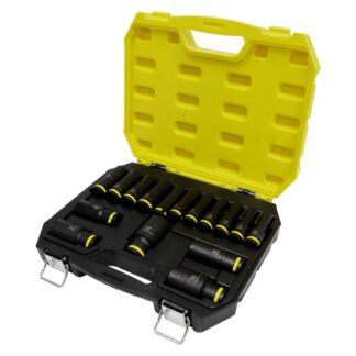 tundra 16 piece 1/2" drive deep impact socket set   TUNISOCS12-16