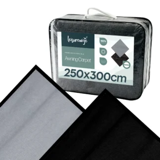 Premium Awning Carpet W250 x D300 - Reversible Light  Grey / Charcoal/ LWRC300