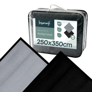 Premium Awning Carpet W250 x D350 Reversible Light Grey/Charcoal LWRC 300