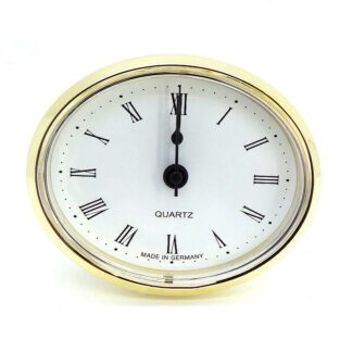 carvan clock 72mm oval,brass  ME508