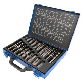 jefferson 170 Piece HSS DIN 338 Fully Ground Drill Bit Set JEFDBSG170HSS