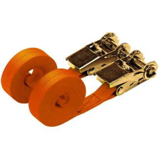 jefferson orange 4.5m x 25mkm 2 piece tie down straps  JEFRS04.5-02