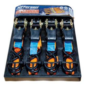 jeffetrson  25mm x 5m ratchet tie down straps  X 4 JEFRS0.5.0-04