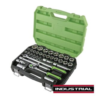 JEFFERSON 34 Piece 1/2" Drive Socket Set JEFS0C014