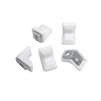 White Zinc Diecast Bracket Cover I318